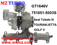 Buy Chinese MZ TURBO GT1646V 751851-5003s Turbocharger for Seat VW SKODA