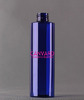 Wholesale 100ml blue cylinder cosmetic bottle with metal disc cap
