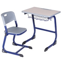 Cheap School Furniture Single Desk and Chair
