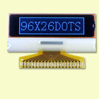 96*26 dots LCD display mode: FSTN, positive and transflective