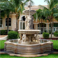 Hot sale large marble garden water fountain