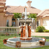 large marble garden water fountain