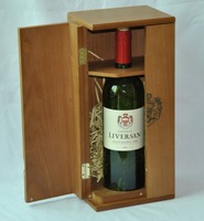 luxury high quality end carved wooden wine box
