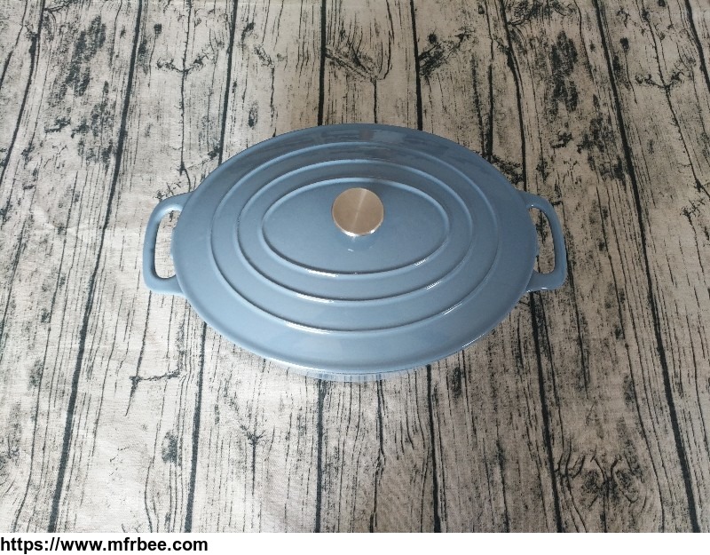 oval_cast_iron_enameled_thermal_cooker