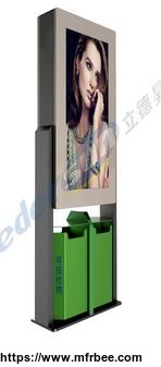 66_76_stainless_steel_floor_stand_network_outdoor_ip65_led_advertising_totem