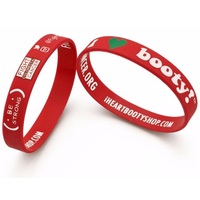 more images of Custom Printed Rubber Wristbands/Bracelets