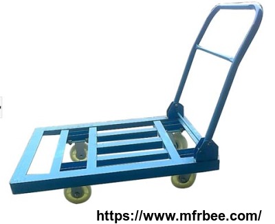 warehouse_hand_platform_cart_150kg_300kg_loading_folding_hand_trolley