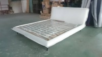 more images of Natuzzi same item soft beds full real leather beds solid frame beds bedroom furniture OEM factory