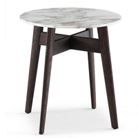 more images of Minotti same item sofa side table marble table corner table solid ash wood leg corner table