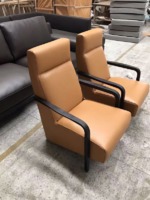 Minotti same item leisure chair solid wood and real leather leisure chair morden design easy chair