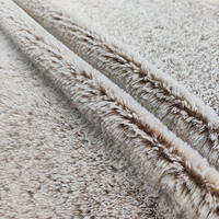 more images of Kingcason Hot Selling Winter Flannel Faux Fur Fabric One Side Brushed For Clothes Blanket