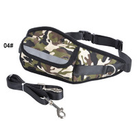 more images of Sports Pet Dog Waist Bag with Leash Rope, People and Dog Running Waist Bag and Leash Rope Set