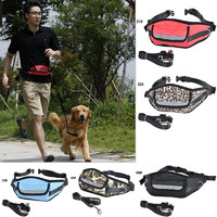 more images of Sports Pet Dog Waist Bag with Leash Rope, People and Dog Running Waist Bag and Leash Rope Set