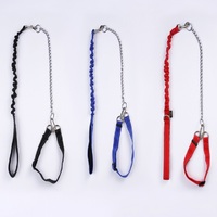 Prevent Bite Pet Dog Rope and Collar sets,Dog Walking Leash Lead and Collar with Chain