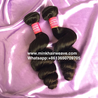 wholesale virgin mink hair weave hair extensions Mink Wave Loose Wave Mink Brazilian Hair wavy