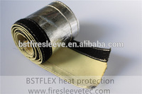 more images of Aluminum Foil Coated Aramid Sleeve with Velcro