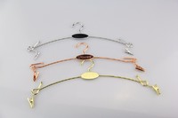 durable metal lingerie hanger with customized logo for underwear
