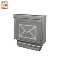 Newspaper metal lock wall mail box