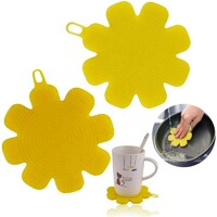 more images of High Quality Washing Kitchen Supply Cleaning Brush Silicone Dish Scrubber Silicone Sponge Set