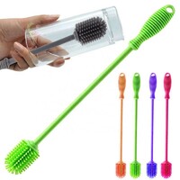 more images of Best Selling Home Non Toxic Silicone Baby Bottle Cleaning Brush Soft Bottle Brush