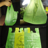 China  high quality Reusable 100% Biodegradable Plastic Shopping vest Bag
