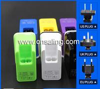 more images of 5V/2.1A 2 USB EU/US/UK ports wall charger home charger