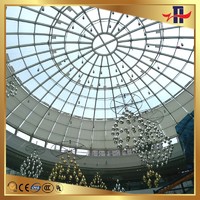 art curved laminated insulating glass dormant window glass roof