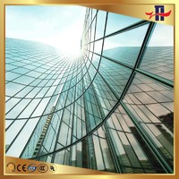 self-clean tempered building glass wall