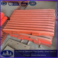 high manganese steel casting jaw plate