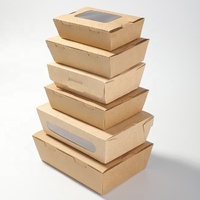 more images of Kraft Brown work home paper cake box food packaging with custom printing box