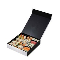 more images of Wholesale Square Shape Paper Take Away Sushi Packaging Box