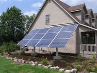 Adjustable solar power ground mounting  aluminum system for home off-grid solar project
