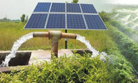 Adjustable solar power ground mounting system for solar water pump project