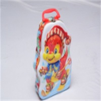 more images of Special shape toy metal tin box with handle