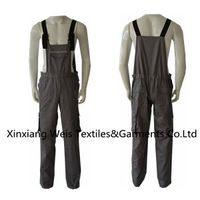 more images of Breathable Khaki Fr Bib Overall / Fr Rated Safety anti Flash Protective clothes
