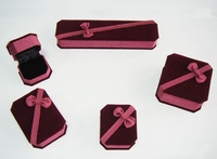 Five Pcs Velvet Jewelry Box Set