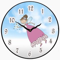 Fairy Wall Clock Childrens