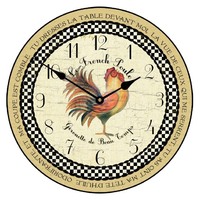 Le French Rooster Clock (SKU: JTC-LFPGR)
