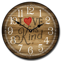 more images of Love Is Kind Clock