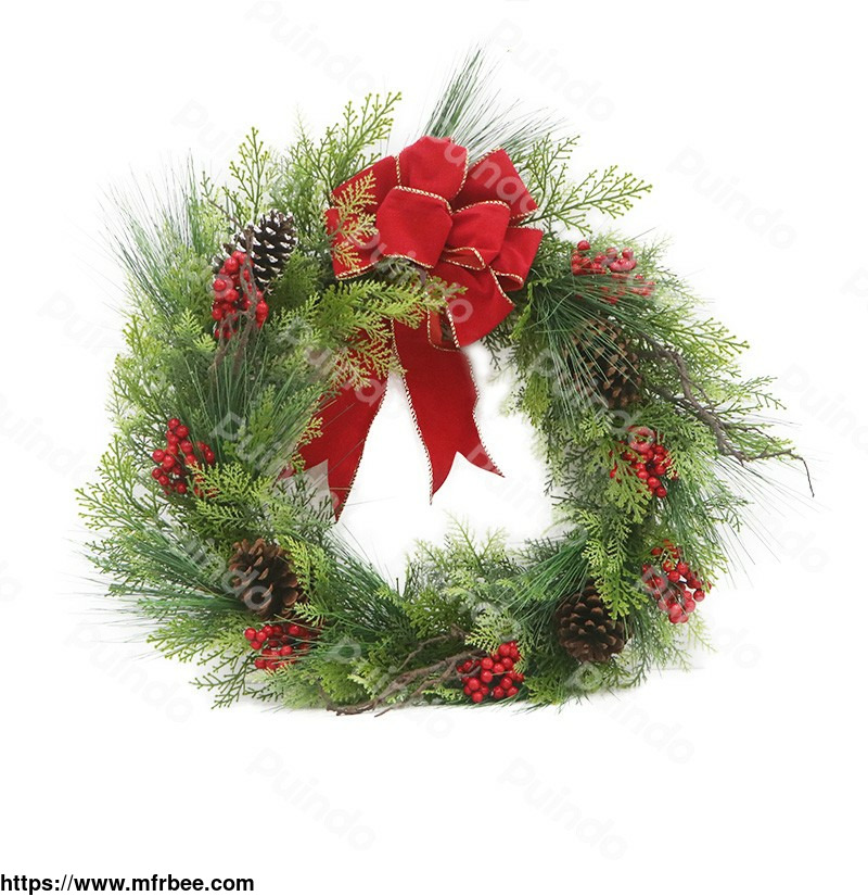 puindo_artificial_customized_christmas_wreath_with_pine_cone_red_berries_bow_for_home_door_xmas_hanging_decorations