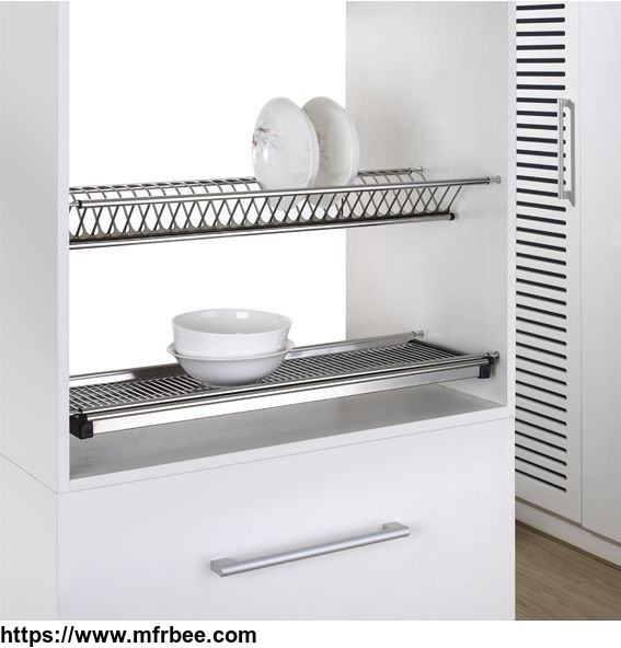 dual_tier_s_s_dish_rack_with_draining_plate