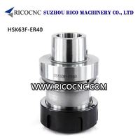 HSK63F ER40 Tool Holders HSK63F Collet Chuck for Woodworking Machines