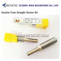 more images of Double Flute Tungsten Tipped Straight Plunge Router Cutter Bit Cut Plywood