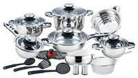 more images of Hot sale 23pcs non-stick 7 step induction bottom cookware set