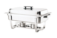 Hot sell 9 liter economic nylon knob stainless steel buffet stove /food pan