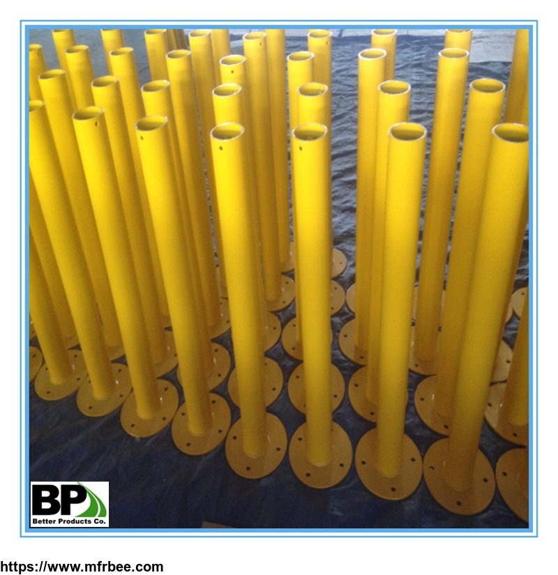 steel_pipe_safety_bollard_with_anchor_bolts
