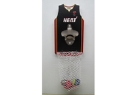 more images of Basketball Wall Mount Bottle Opener With Net Catcher DY-BO20