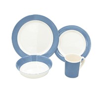 Factory direct price tableware korean dinnerware set blue melamine dinner party sets