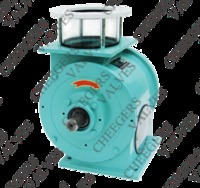 Cheegers' offset rotary airlock valve