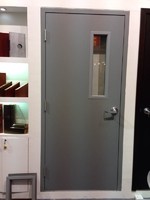 more images of UL, WH, FM 90,180 mins steel fire rated door hollow metal door with panic bar